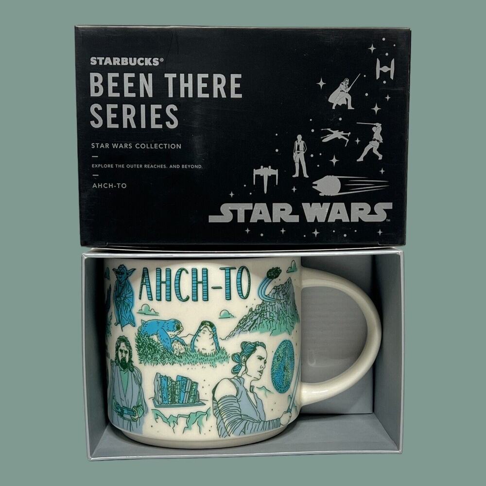 2022 Disney Parks Star Wars Starbucks Been There Series Mug AHCH-TO New